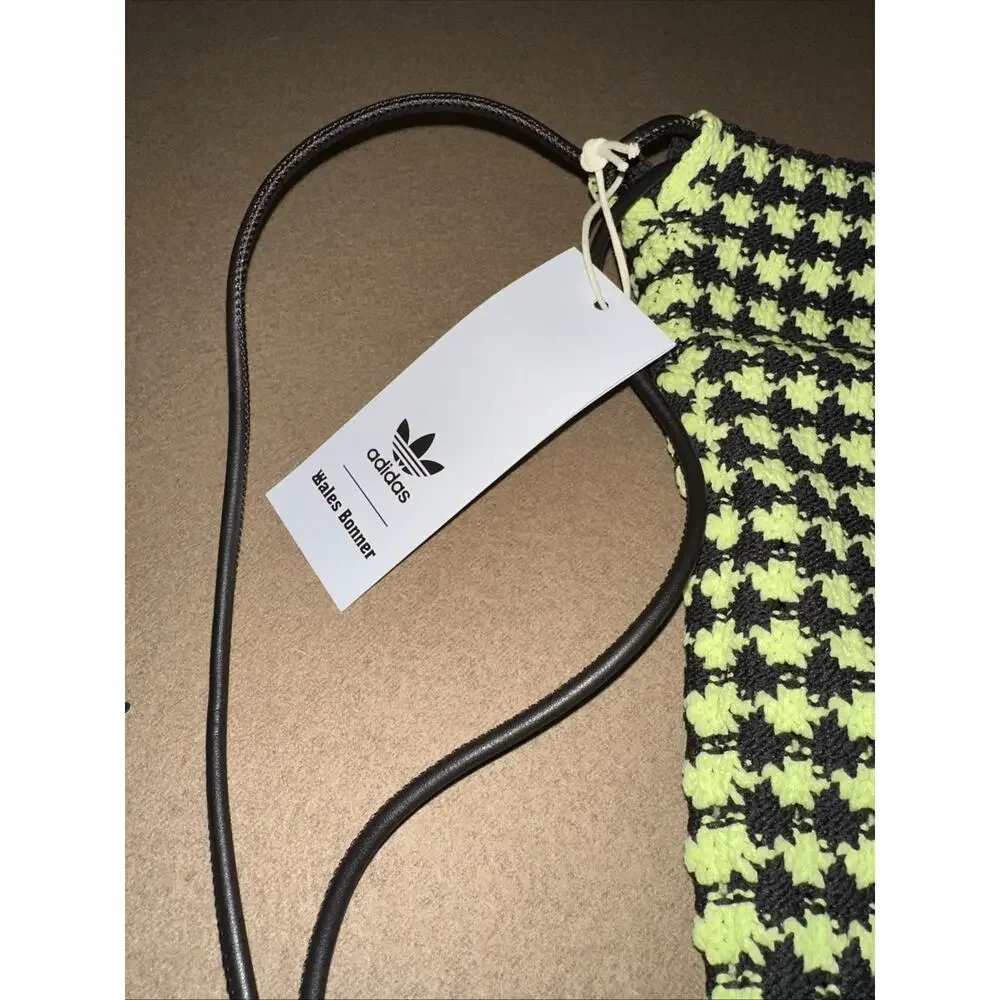 adidas x Wales Bonner Crochet Gym Bag Frozen Yellow/ Night Brown (IW3632) w/Bag